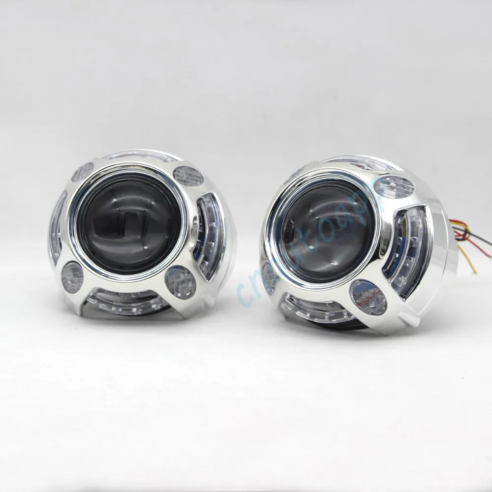 Lens LED headlight RGB bluetooth angel eye 2