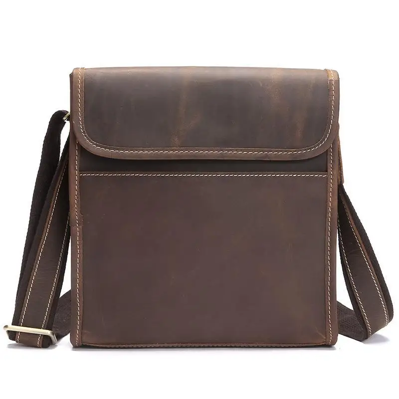 

Genuine Leather Men Messenger Bag Tablets Men's Shoulder Bag Handbag Vintage Crossbody Bags Male Briefcase Leather Bags