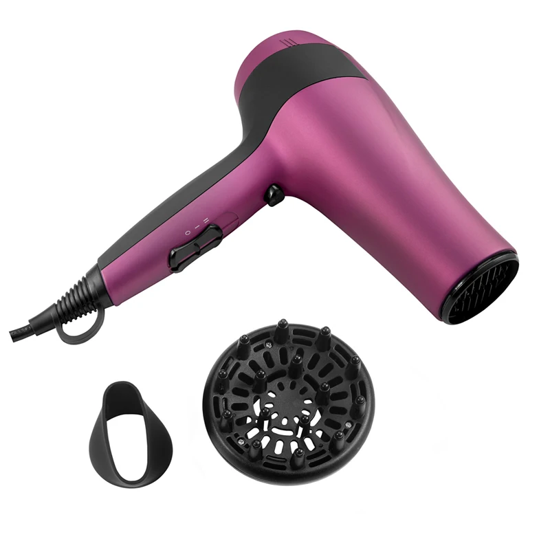Secador de Cabelo Salão de Beleza Equipamento do Banheiro Flyco Maroon Baixo Ruído Profissional Asciugacapelli Professionale Fh6618 2000 w 2 Secadores de cabelo