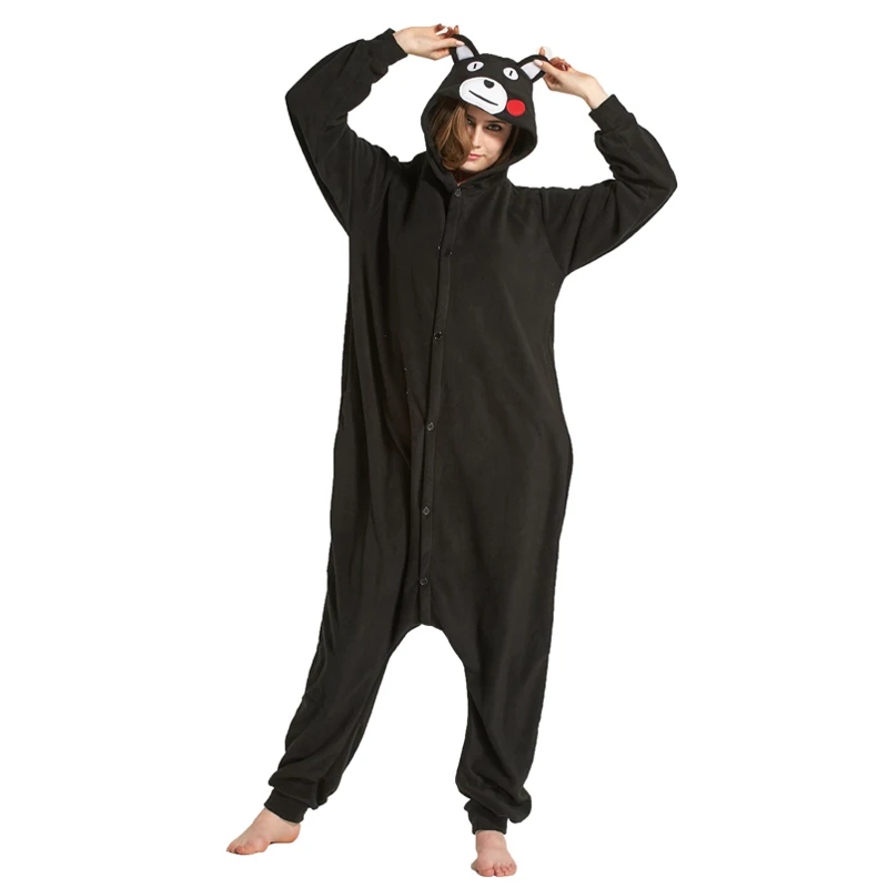 Kigurumi взрослых аниме покемон косплей костюм черный ребенок Пикачу Onesie унисекс мультфильм пижамы вечерние для женщин и мужчин - Цвет: Brown