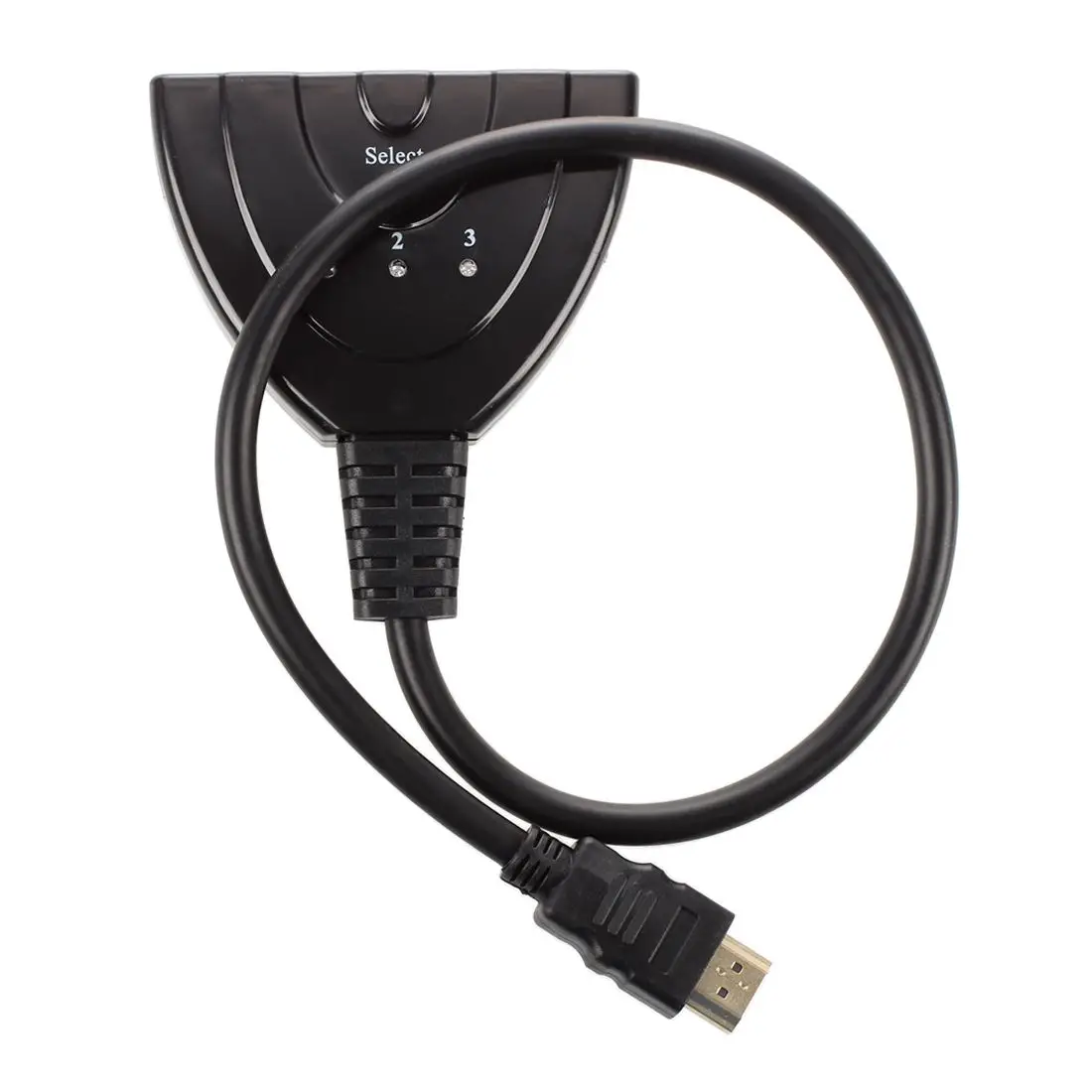 Переключатель HDMI с 3 портами Full HD, черный