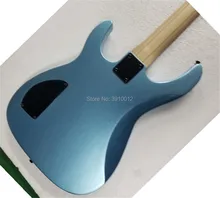 Factory custom high quality blue silver powder 7-strings electric guitar lock string button free shipping Factory custom high quality blue silver powder 7-strings electric guitar lock string button free shipping