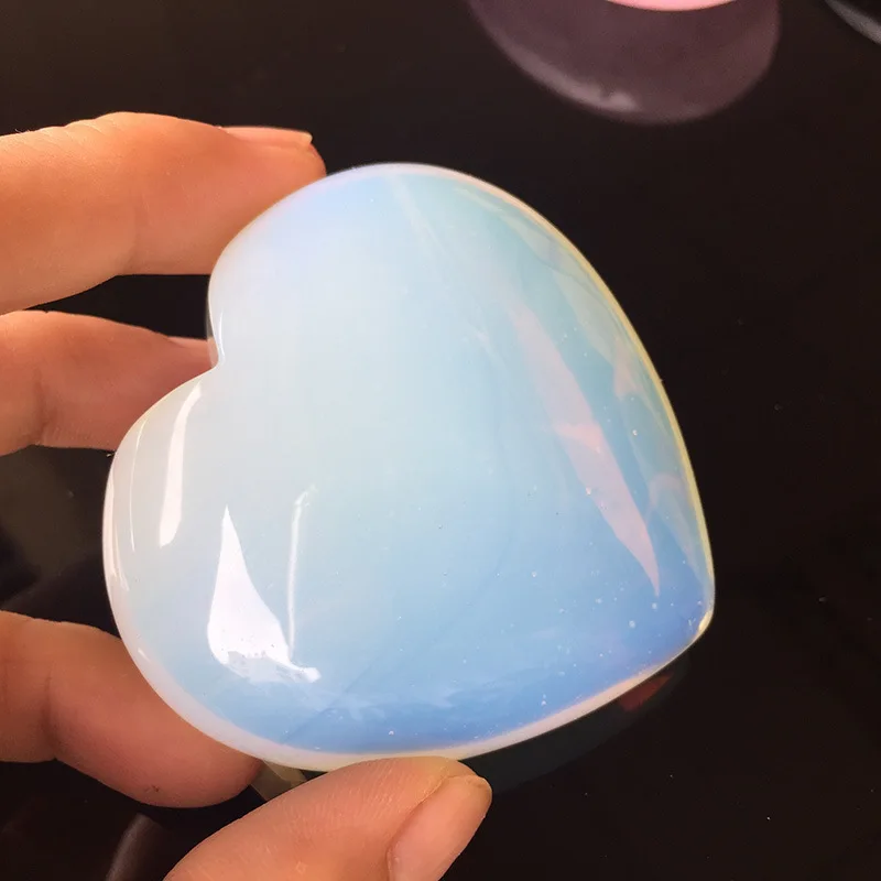 

1pcs Natural Crystal Stone Moonstone Labradorite Heart Polish Healing meditation for feng shui decor Moonstone quartz minerals
