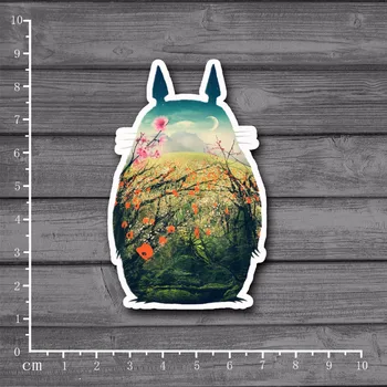 

Hot Small Fresh Cartoon Totoro Stationery Sticker Decal For Car Laptop Bicycle Motorcycle Notebook Waterproof Stickers[Single]