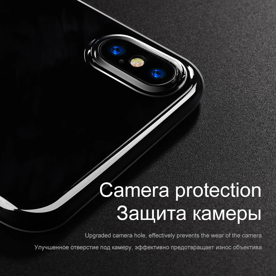 HOCO тонкий силиконовый прозрачный чехол для iPhone X Xs Max Ультратонкий Мягкий ТПУ чехол для телефона для iPhone XR Xs защитный чехол для телефона