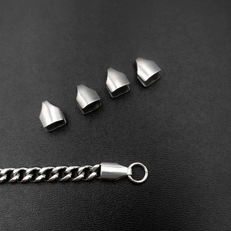 

100pcs 2/3/4mm 5mm 6mm 8mm 10mm Wholesale Silver Color Stainless steel Chain clasps connectors for jewelry making accessories