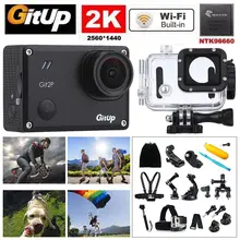Gitup Git2P WiFi 2K Full HD 1080P 170 Degree Wide Angle Waterproof Video HDMI Mini Action Sports Camera +18pcs Accessories Kits
