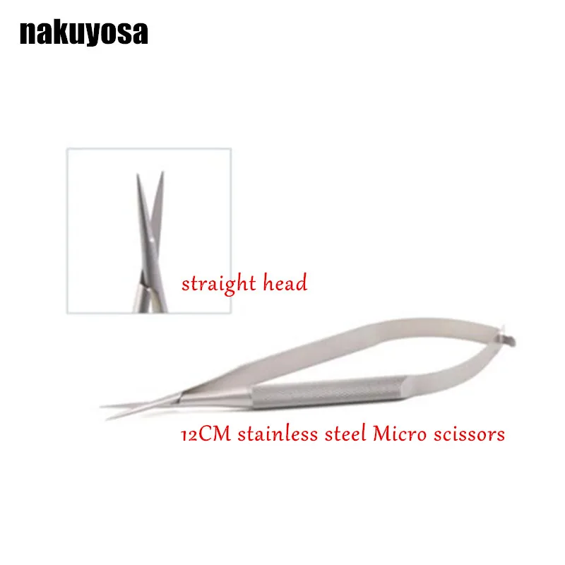

12cm straight head micro Cornea scissors Hand tool Surgery stainless steel Ophthalmic Instruments high quality