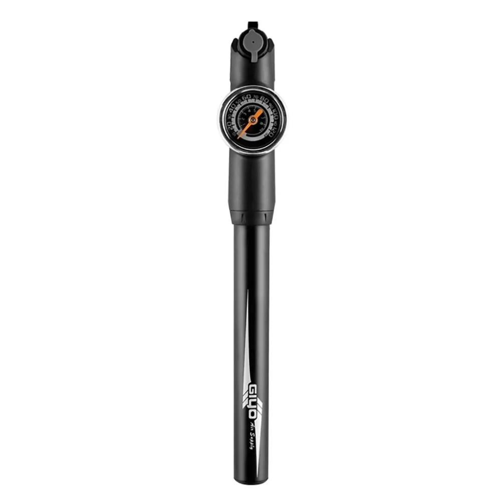 Разноцветный велосипед сплав мини насос с 120Psi манометр двойное значение ударный насос алюминиевый сплав крепежная рама#3N19