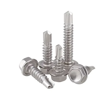 

M4.2 Roofing Screws Self Drilling Screws Undercut External Hex Head Self Tapping Bolt Hard Stainless Steel 410