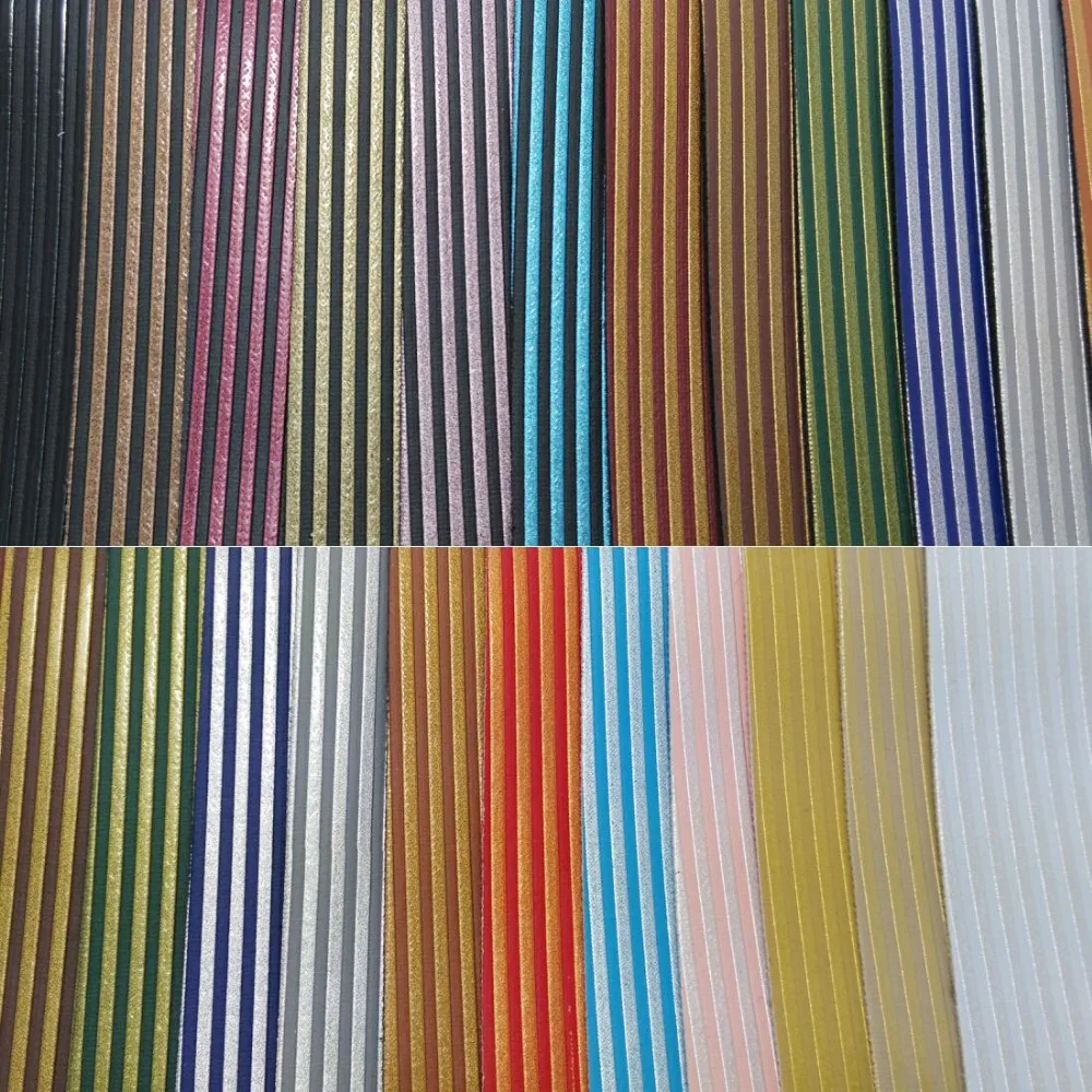 

90x134cm Synthetic Leather Faux Leather Fabric Embossed Stripes PU Leather Fabric Sewing Fabric Fabric for DIY Fabirc P129