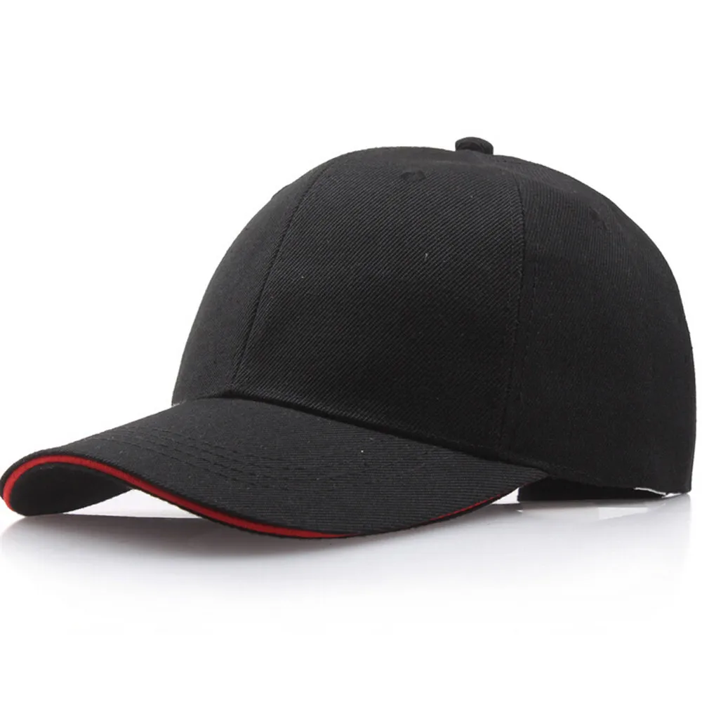 

2019 New Men Women Plain Solid Color Baseball Cap Curved Visor Hat Adjustable Size Tape Casual Hats