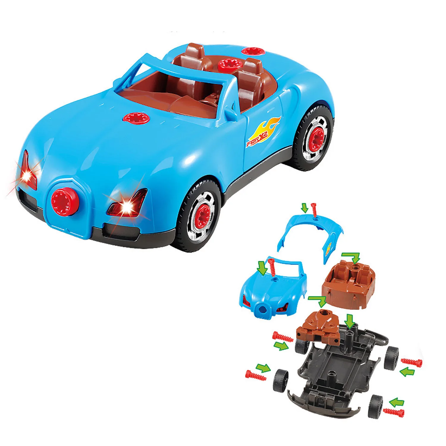Besegad, игрушка, гоночный автомобиль, строительная игрушка, набор с 30 шт., разделите части для маленьких мальчиков, рождественские подарки на день рождения