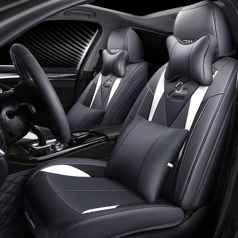 9D carbon fiber luxury leather car seat cover Car Seat Cushions Car pad