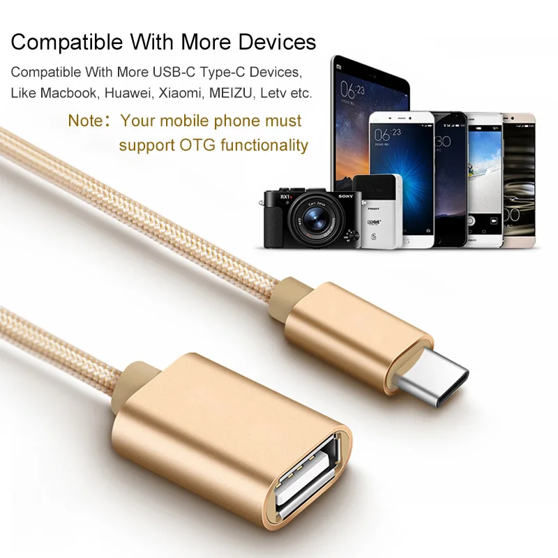 EGRINCY USB C type C к USB2.0 OTG Кабель-адаптер для huawei Xiaomi 4C 5 6 Nexus 5X6 P Letv Macbook type-C OTG кабель для зарядки и передачи данных