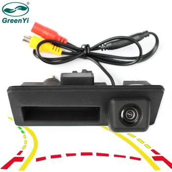 

GreenYi Car Trunk Handle Rear View HD Camera for Audi A4 A5 S5 Q3 Q5 VW Tiguan with Trajectory Guide Line
