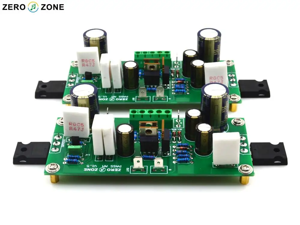 GZLOZONE One Pair PASS-AM V15 Class A 10W Power Amplifier Board Balanced Input