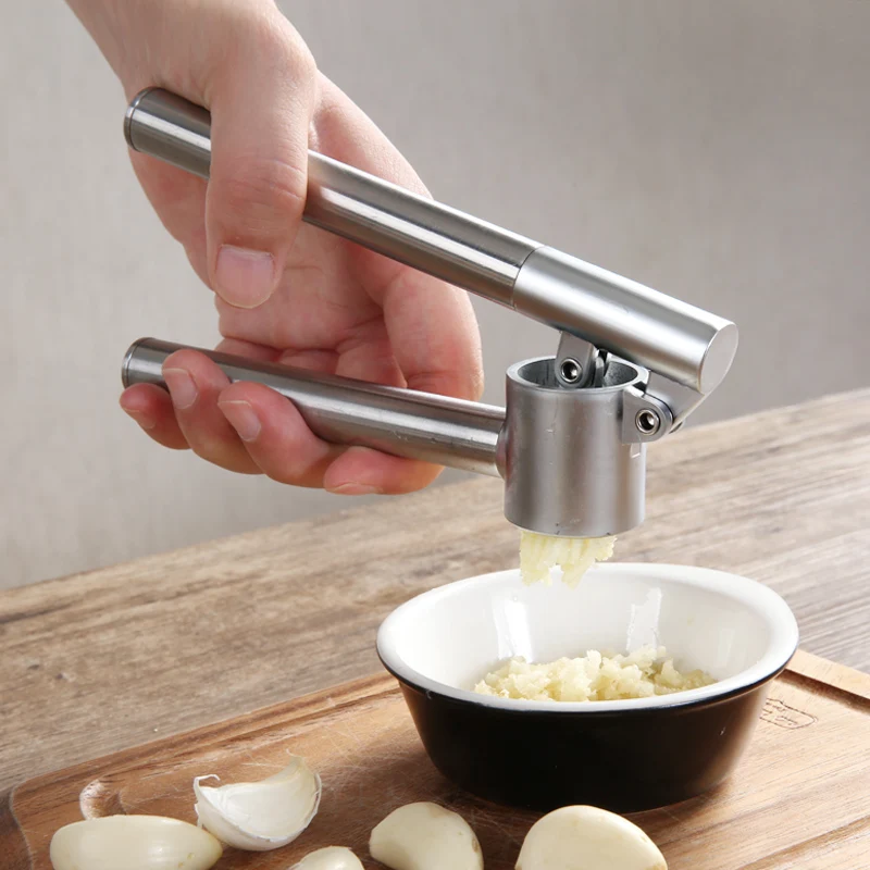 1PCS Stainless Steel Manual Garlic Press Home Garlic Ginger Kitchen -  AliExpress