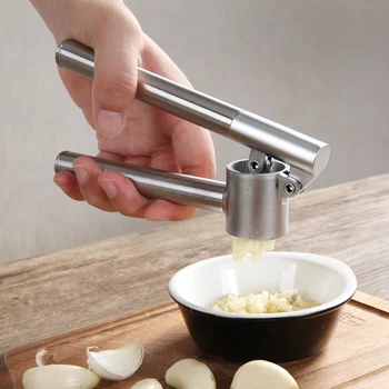

1PCS Stainless Steel Manual Garlic Press Home Garlic Ginger Kitchen