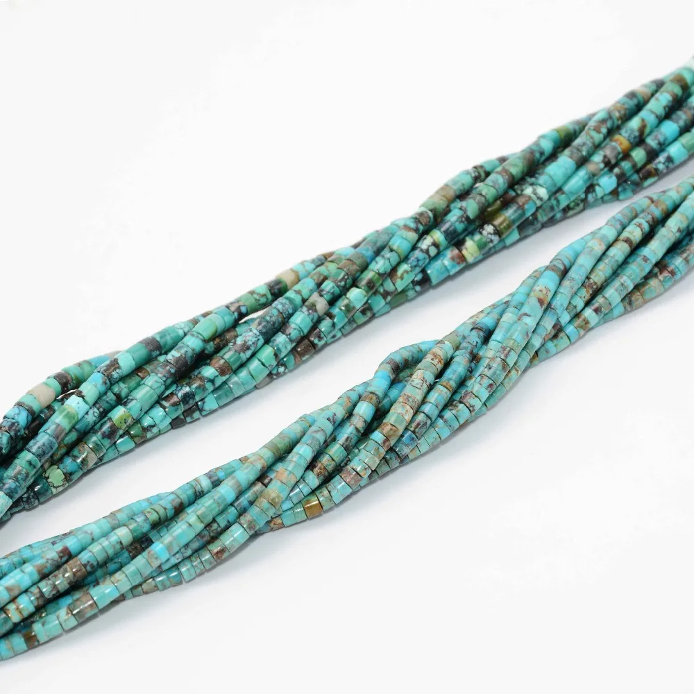 

Genuine Natural Turquoise Anomalistic Slice Wheel Beads 3mm,4mm