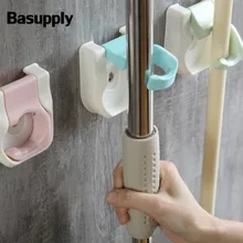 Basupply 1 шт., швабра с одним отверстием, крепкий клейкий подвесной крючок для ванной комнаты, не содержит гвоздей, настенный держатель для метлы, подшипник 5 кг