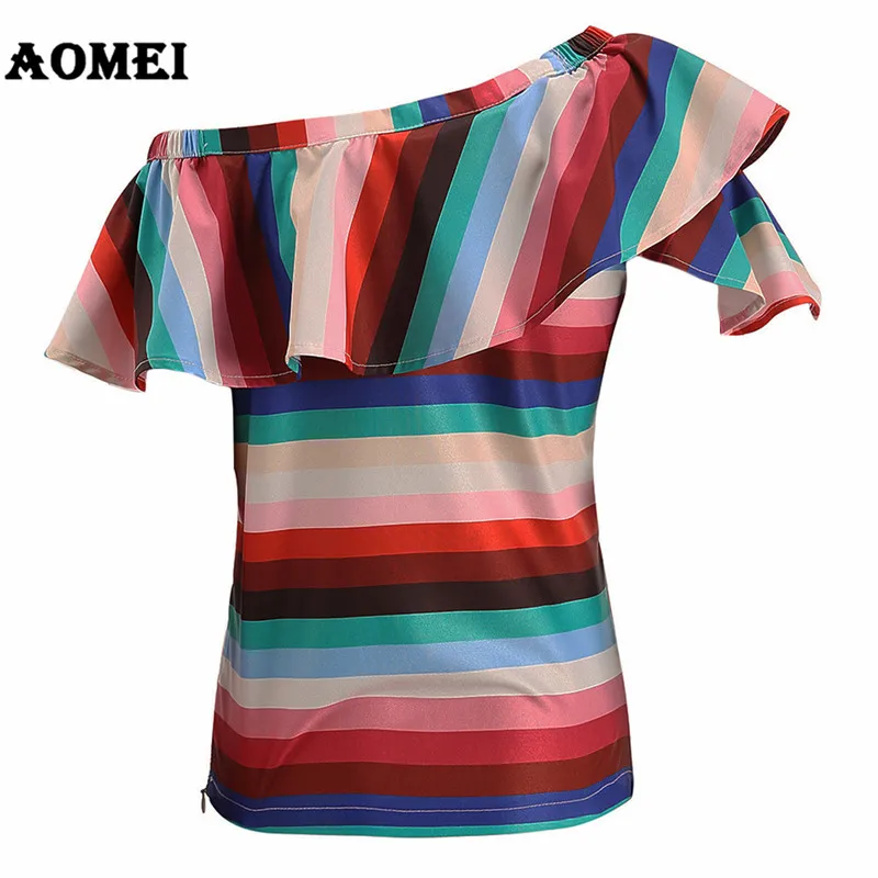 Женская блузка без рукавов с оборками и открытыми плечами|women blouse shirt|shirts for womenblouse