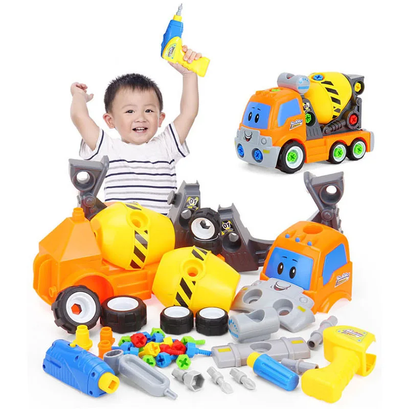 Высокое качество разборка гайка Поезд Автомобиль Грузовик DIY винт электрический 3d наборы головоломок детские головоломки игрушки для детей Подарки