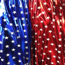 100 см* 150 см маленькая пятиконечная звезда трикотажная эластичная ткань бронзовая ткань для одежды diy Ручная упаковка ткань блестящая ткань