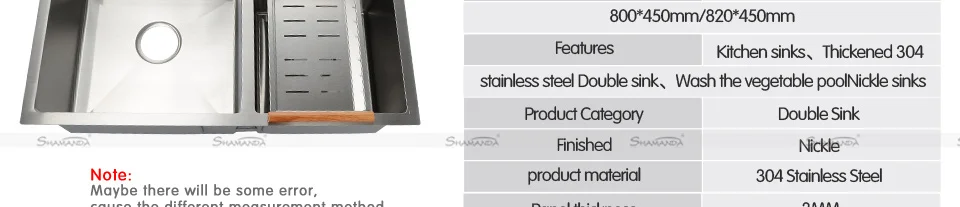 SUS304 нержавеющая сталь никель ручная работа 3 мм Экстра-Толстая кухонная раковина с ситечком, корзина и диспенсер для мыла