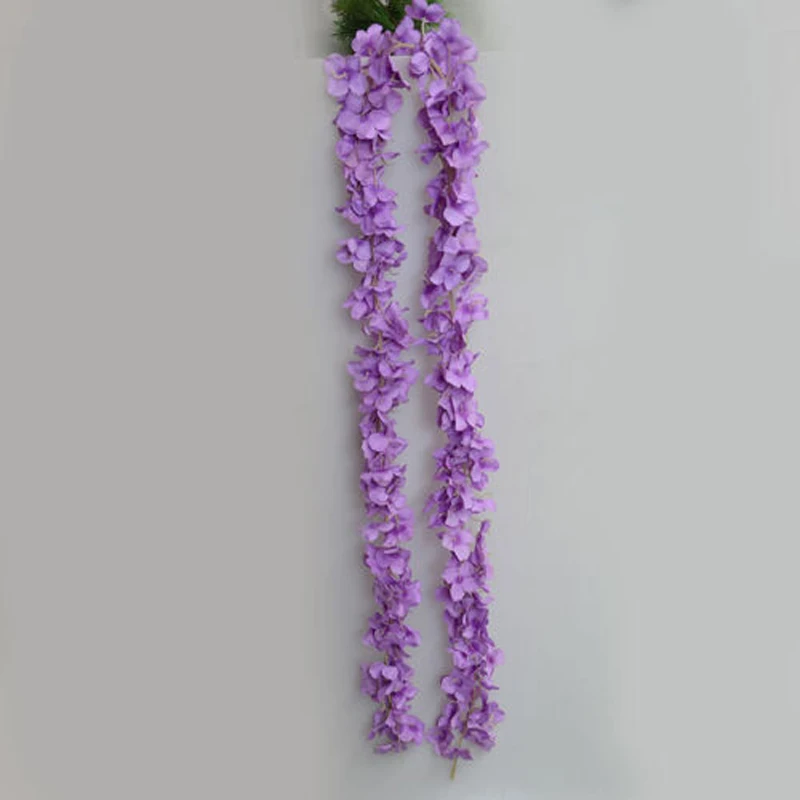 Artificial Hanging Silk Hydrangea Bouquet Flower Vine Wedding Party Home Decor