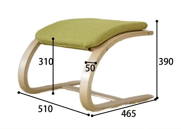 Удобный деревянный табурет для ног османский стул льняная ткань Подушка гостиная фанера небольшой деревянный табурет подставка для ног оттоманка, мебель