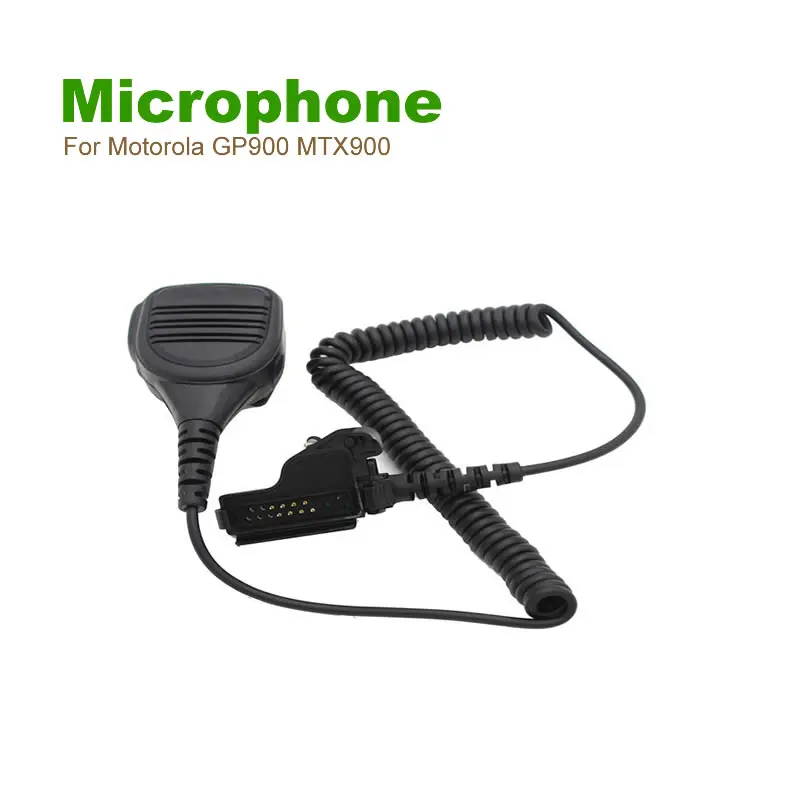 Waterproof IP54 Microphone Handheld Speaker For Motorola Two Way Radio