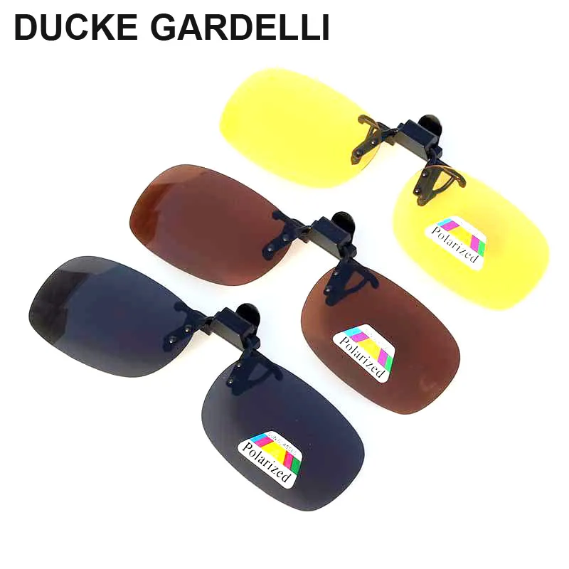 

DUCKE GARDELLI Polarized Sunglasses Clip on Myopia Glasses For Driving Traveling Night Vision Easy Flip Up Sunglass Oculos