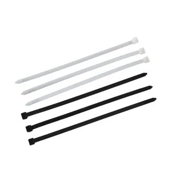 

50pcs/lot Black, White Ties 12*600mm Nylon Cable Bandwidth Regular Cable Ties