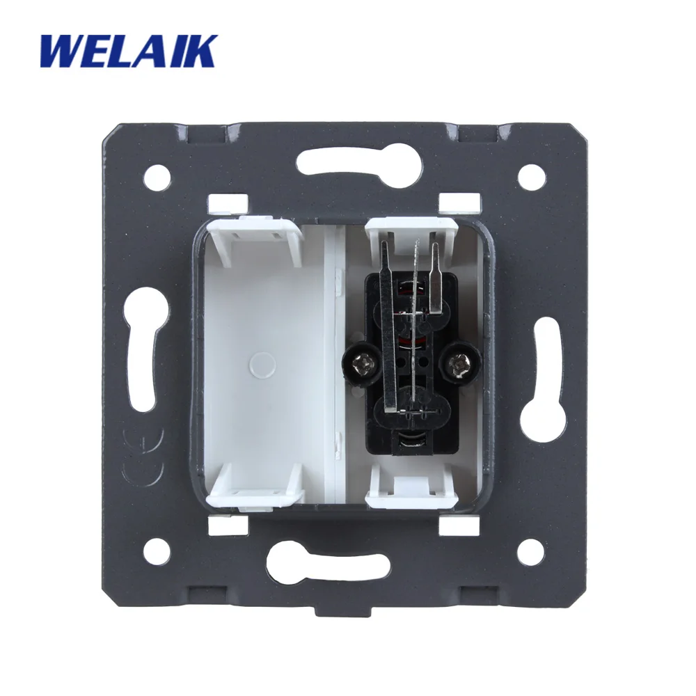 WELAIK EU-standard Audio-Socket DIY-запчасти-настенное аудио-гнездо-без стекла-панель A8AFW/B