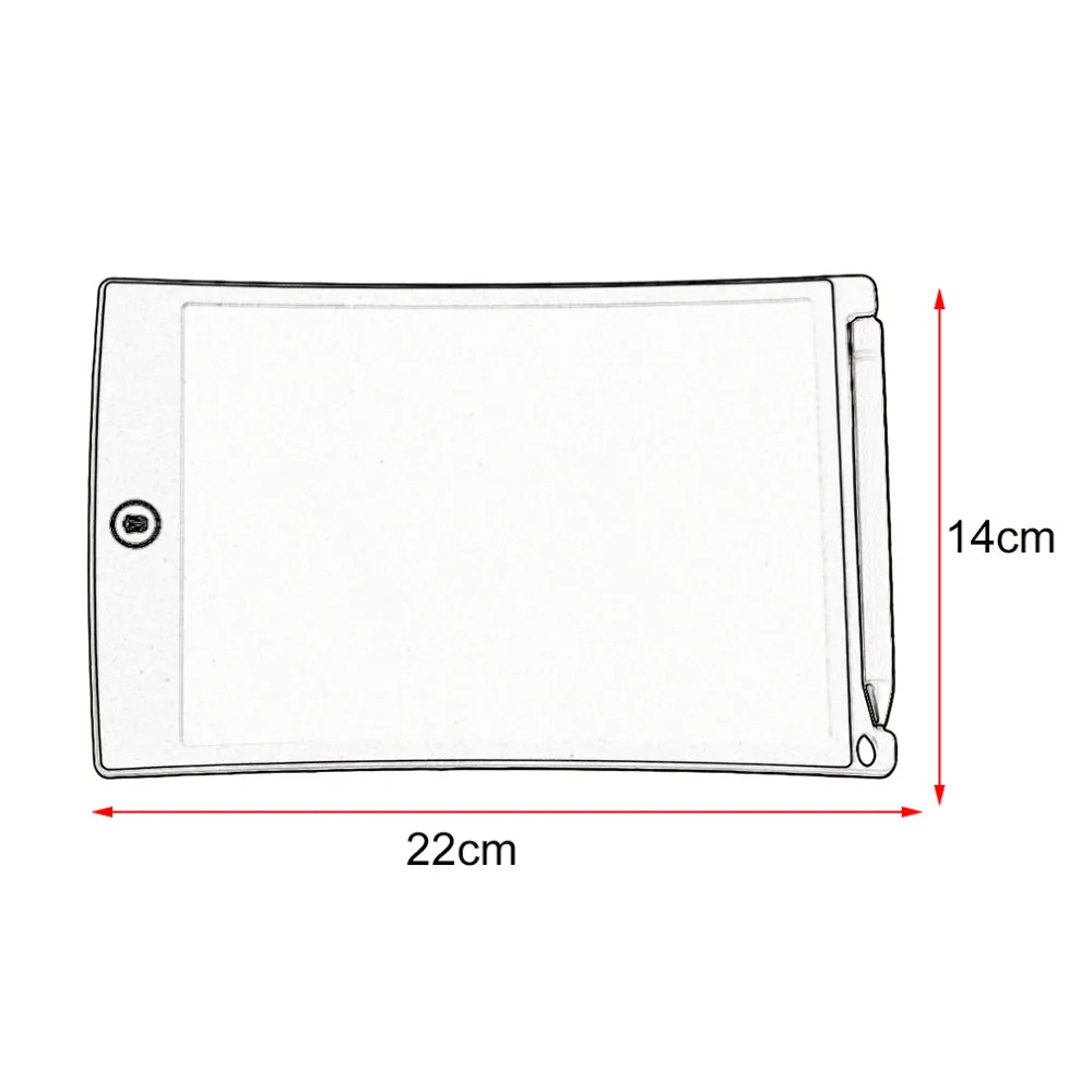 Черный цвет Портативный 8,5 дюймов ЖК дисплей письмо и рисование стол почерк доска объявлений безбумажной офис Memo доска Writeboard