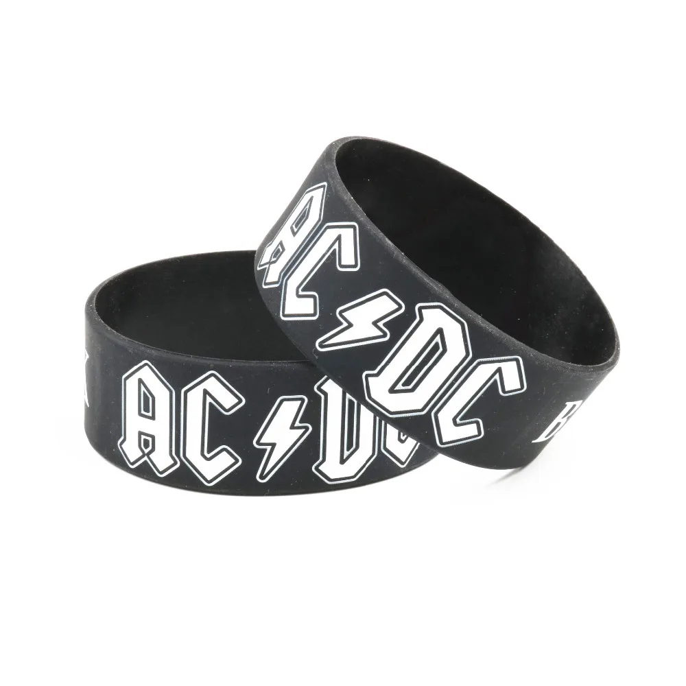 Новое поступление AC/DC силиконовый браслет тяжелый металл музыкальный браслет с символами acdc рок-н-ролл Группа культура подарки для влюбленных SH282