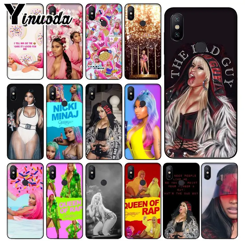 Yinuoda Nicki Minaj Queen мягкий силиконовый черный чехол для телефона Xiaomi Mi 6 8 SE Note 3 Mix 2 2s Resmi