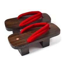 Женские шлепанцы; Летние японские деревянные гэта; Сабо; сандалии; Вьетнамки с двумя зубцами