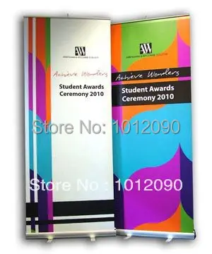 

200X80CM Economical Roll up banner stand Aluminum Roll Up Banner Dispaly Stand with one side printing