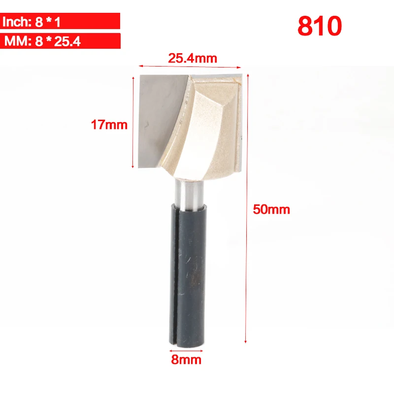 Tideway 8 мм очистка нижней гравировки бит ЧПУ Карбид Концевая мельница инструмент 3D деревообрабатывающий фрезерный станок бит Вольфрам концевой фреза - Длина режущей кромки: 810