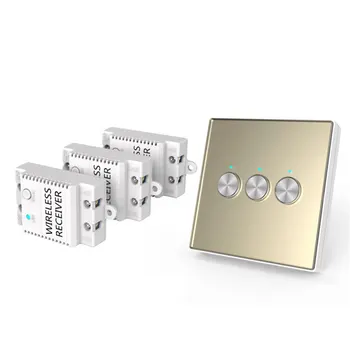 

Wireless light bulb touch switch 1/2/3CH 433MHz RF Remote Control 100 feet control home lighting Wireless transmitter receiver