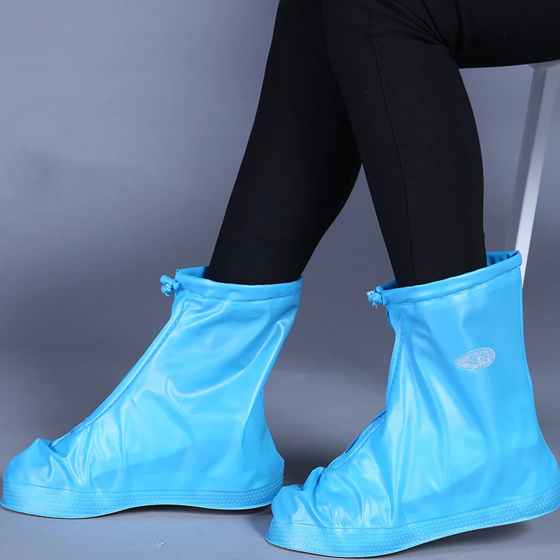 Модные непромокаемые ботинки; комплект для мужчин и женщин; водонепроницаемые ботинки для дождливой погоды; детские Нескользящие толстые износостойкие уличные ботинки