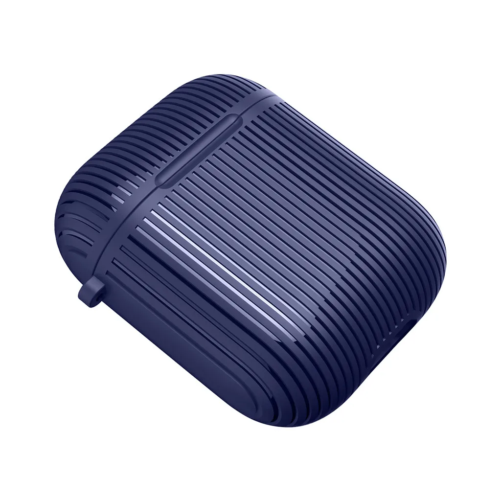 Stripe Carbon Fibre Protective Cover with Carabiner For Apple For Airpods sport Earphones fone de ouvido drop shopping Stripe Carbon Fibre Protective Cover with Carabiner For Apple For Airpods sport Earphones fone de ouvido drop shopping