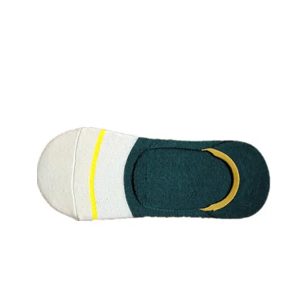 ERIDANUS/весенне-летние носки с низким вырезом на лодыжке, неглубокие силиконовые Нескользящие мягкие хлопковые мужские носки 10 шт. = 5 пар/лот M585 - Цвет: Green