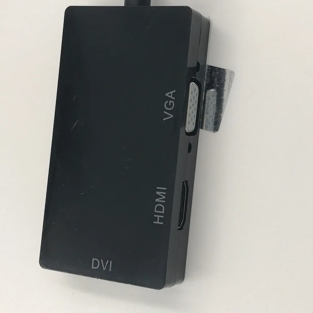 

Mini Display Port to DVI+VGA+HDMI Adapter OBlong Style Mini DP Converter Support 4K 1080P For Monitor Computer TV Amplifier 15cm
