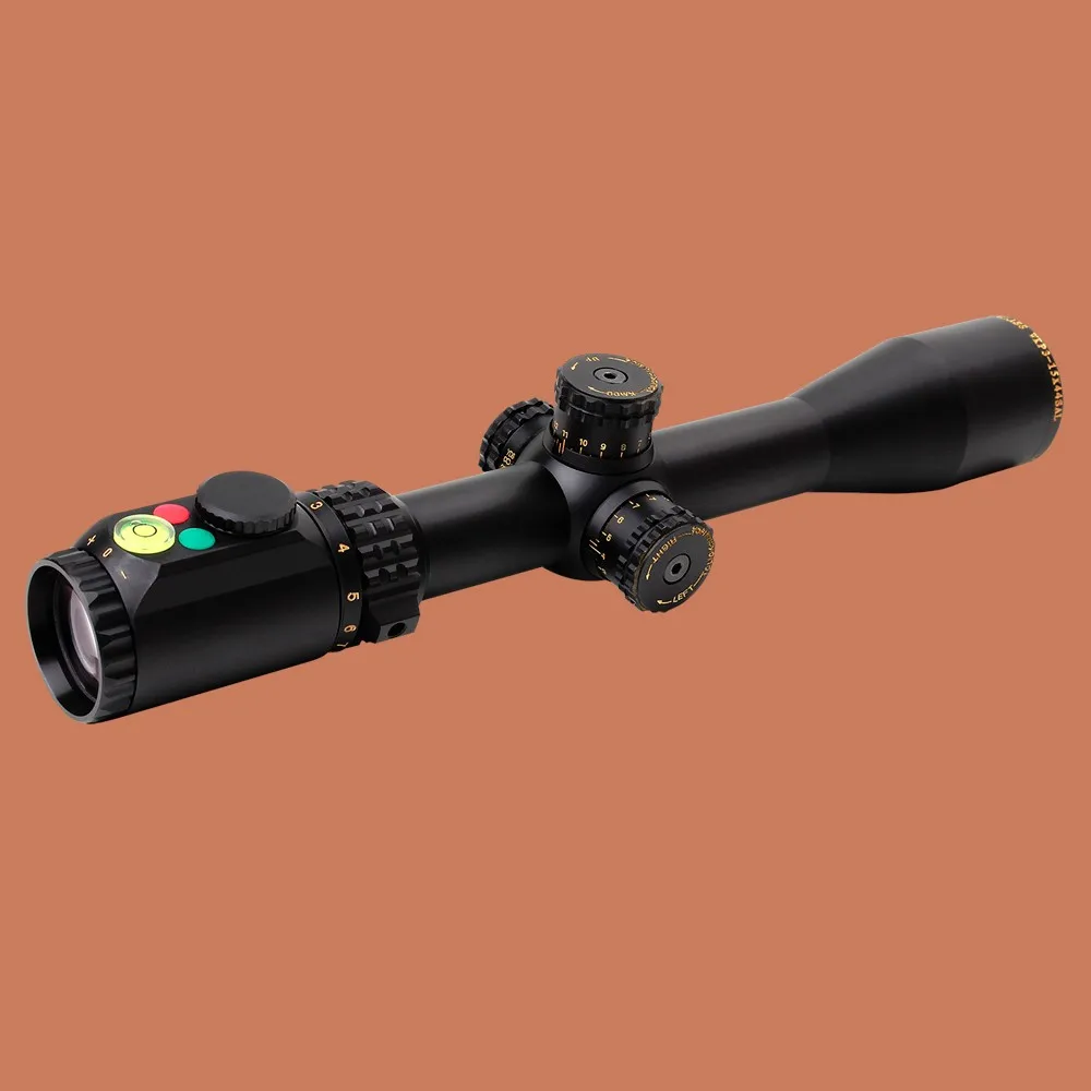 Hunting Rifle Scope SNIPER WKP 3-15X44 SAL Side Parallax Adjustment Glass Etched Reticle RG Illuminated with Bubble Level 2