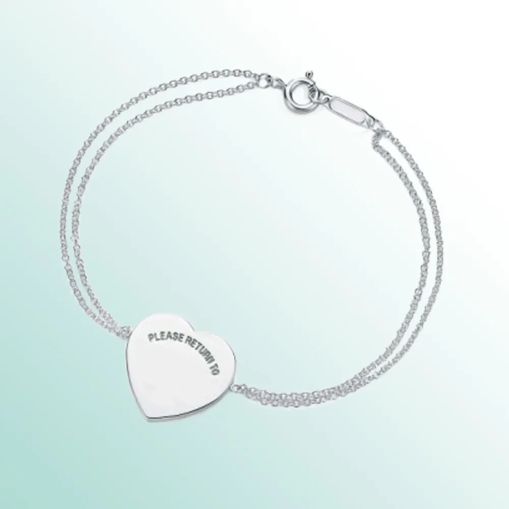 

Wintion tiff Bracelet Original 100% 925 Sterling Silver Women Free Shipping Jewelry High-end Quality Gift have logo 1:1