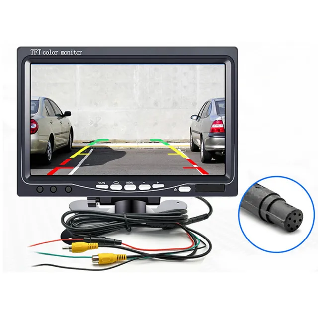 7 tft lcd color monitor car headrest in stock