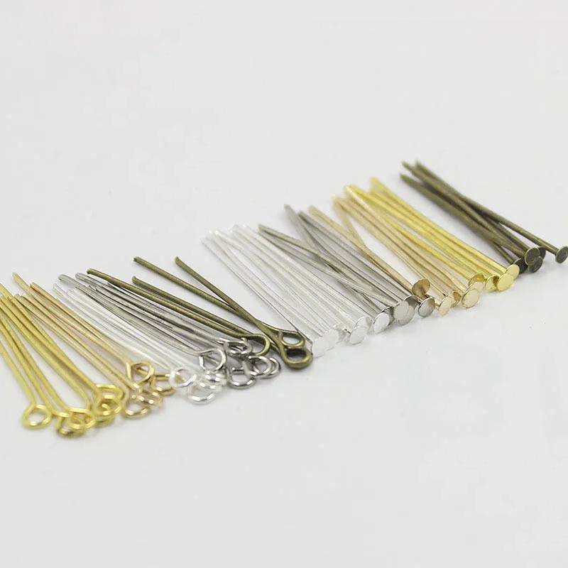 200-40 mm Silver Plated Flat Head Pins Jewellery Making Craft Findings